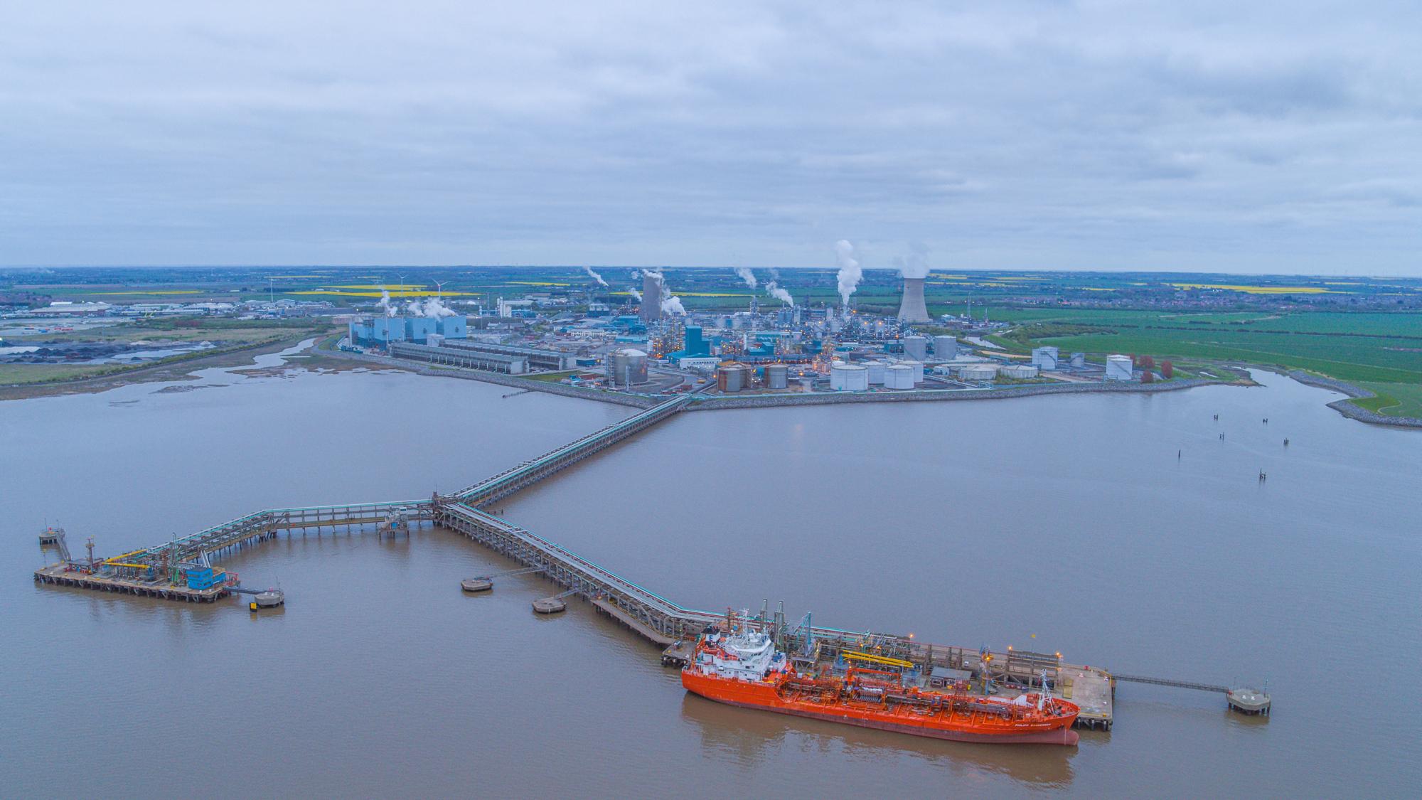 Saltend Power Station. Hydrogen can play a part in energy security, although trade fractures complicate these plans.